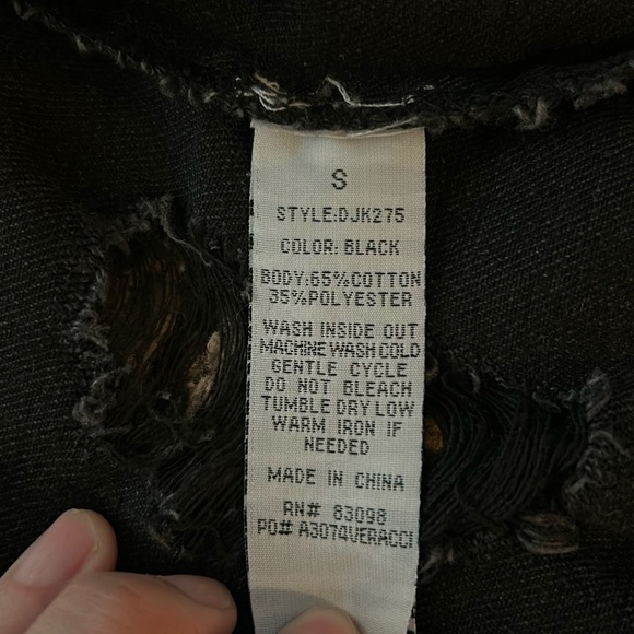 Black Denim Jacket - Picture 10 of 11